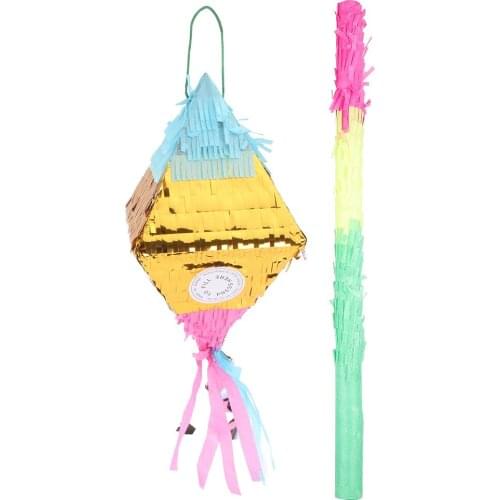 1 Set Rhombus Pinata Candy Toy Funny ChildrenS Pinata Filler Pinata ChildrenS Birthday Party Toy Game Props Sugar Beating