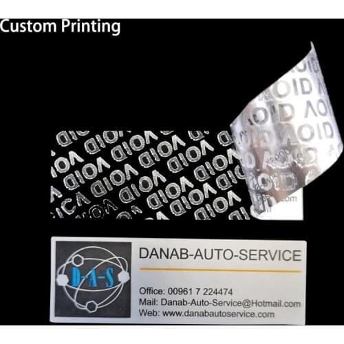 1000pcs Free Shipping Custom Self Silver Void Security Seals Tamper Evident Tape Void Open Tamper Proof Sticker Labels 200*60mm
