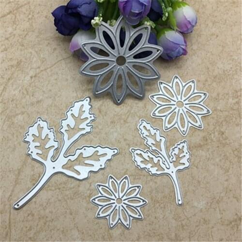 5pcs flower and leaf decoration card dies metal die decoration for scrapbook punching card cutting DIY process edge cutting