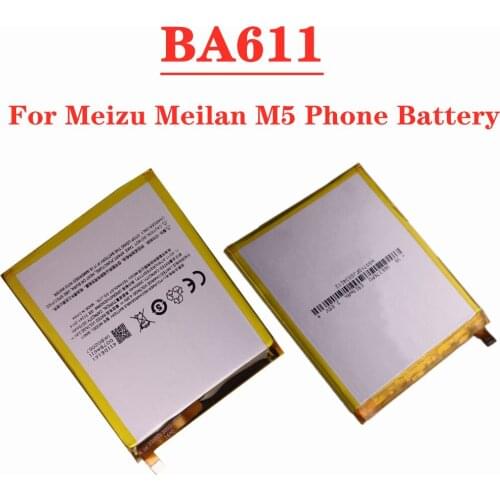 3070mAh BA611 Battery For Meizu Meilan M5 M611H M611 Phone Battery High Quality Smartphone Replacement Batteries