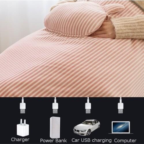 USB Electric Warming Heating Blanket Pad Shoulder Neck Mobile Heating Shawl 72x115cm USB Soft 5V 4W Ourdoor Soft Heated Shawl
