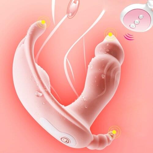 Wear Dildo Butterfly Vibrator Sex Toys for Couple Orgasm Masturbator Wireless Remote Control Dildo Vibrators for Women Panties