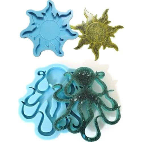 Crystal Epoxy Resin Mold Coaster Casting Silicone Mould DIY Crafts Jewelry Cup Mat Making Tools