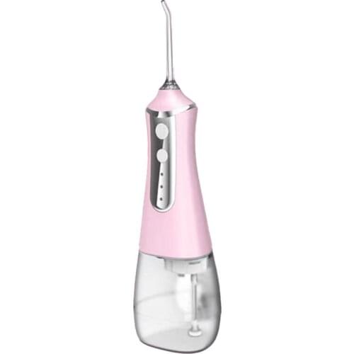 Oral Irrigator USB Rechargeable Water Flosser Portable Water Jet 350ML Water Tank Waterproof Teeth Cleaner