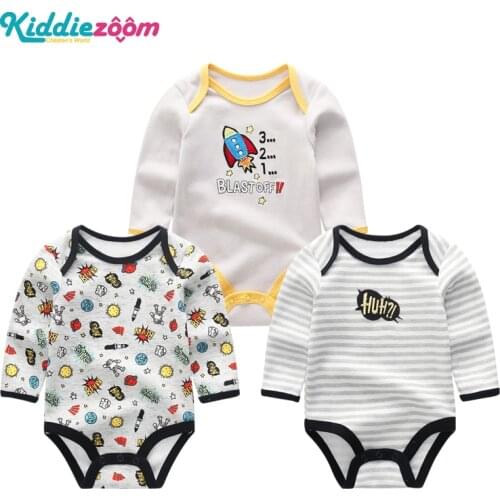 2019 3PCS/Lot Newborn Unicorn Girls Baby Sets BabyWear Baby Boy Clothes Bodysuits Cotton Baby Girl Clothes Jumpsuit Newborn