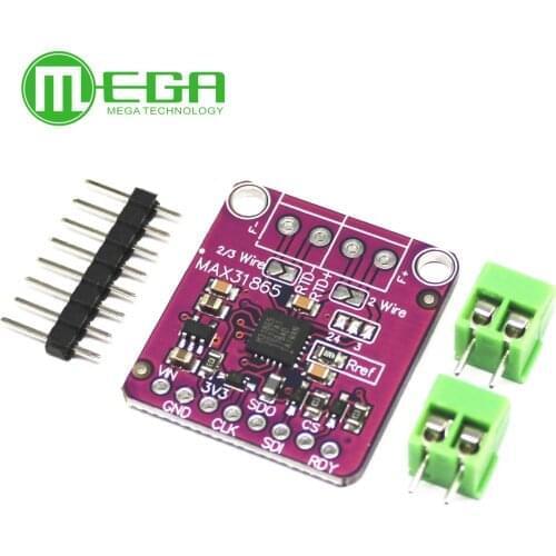MAX31865 PT100 To PT1000 RTD-to-Digital Converter Board Temperature Thermocouple Sensor Amplifier Module 3.3V 5V For Arduino