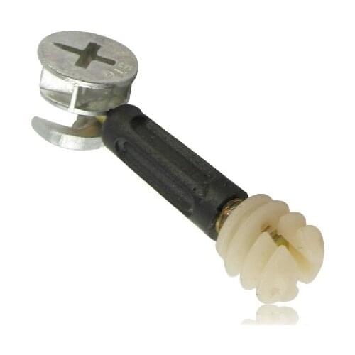 Furniture connector eccentric wheel,screw,Platic expanding nut 3 in 1 furniture fastener Desk table panel Plate board furniture