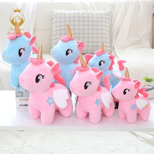 Cute unicorn plush toy, mini angel horse plush stuffed doll, kids toys, Christmas presents