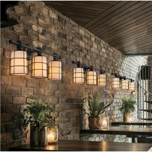 Nordic wall lamp, creative Personality wall lamp cafe restaurant nostalgic restoring ancient ways wall lamp office wall lamp