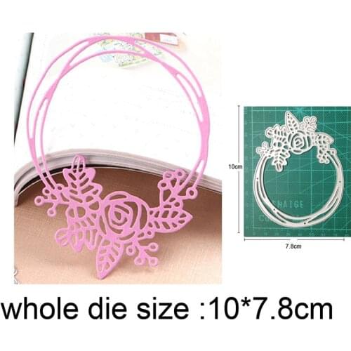 2021 New Metal Cutting Dies Cut Mold Christmas Wreath Decoration Scrapbooking Paper Craft Knife Mould Blade Punch Stencils dies