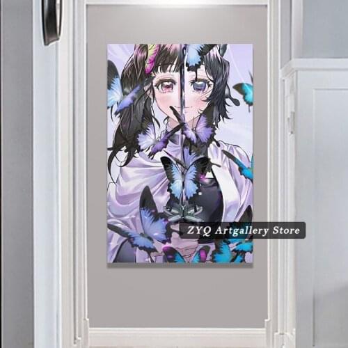 Anime Demon Slayer Girl Poster Decoration Canvas Art Posters And Wall Art Picture Print Modern Family Bedroom Decor Painting