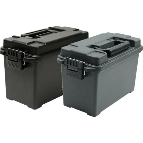 Plastic Ammo Box Storage Military Style 30/50 Ammo Can Tactical Bullet Box Lightweight High Strength Ammo Accessory Crate Case