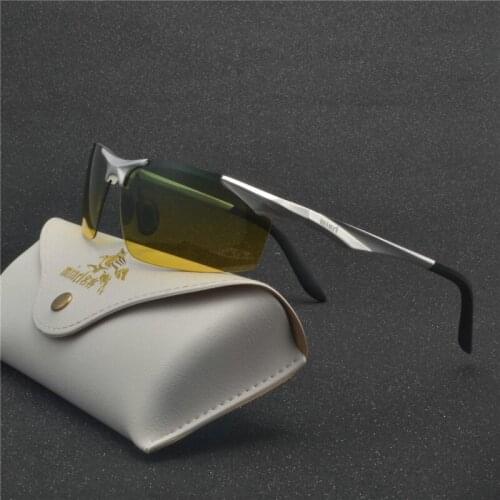 Sunglasses Men Polarizer Eyewear Polarized Glasses Car Drivers Night Vision Goggles Driving Aluminum Magnesium Sunglasses NX