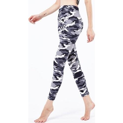 CKAHSBI Sports Leggings For Women Gym Yoga Pants Fitness Tights Workout Camouflage Strench Leggins Feamle Running XXXL Trousers