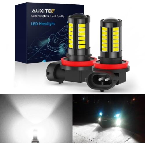 AUXITO 2X Canbus H11H9 H8 Led Lens Fog Light For Nissan Qashqai J11 J10 Nissan X Trail T32 T31 Juke Patrol Y61 9006 Fog Bulbs