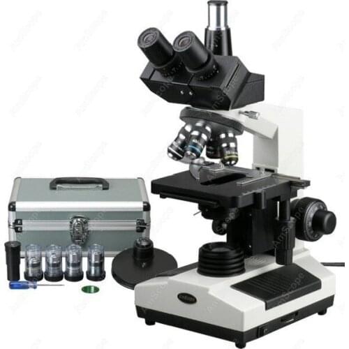 Doctor Veterinary Microscope--AmScope Supplies 40X-2000X Phase Contrast Doctor Veterinary Trinocular Compound Microscope