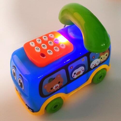 Funny Baby Toys Music Cartoon Bus Phone Educational Developmental Kids Toy Gift Children Early Learning Exercise Baby Kids Game