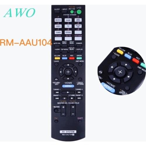 Replacement Remote Control Contorller for Sony RM-AAU104 RM-AAU105 RM-AAU106 RM-AAU107 STR-DH520 STR-DN610 STR-DH710 STR-DH720