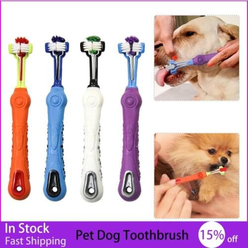 1Pc Pet Dog Toothbrush Multi-angle Cleaning Tooth Bad Breath Tartar Teeth Care Tool Brush for Dog Cat Protection Health Product