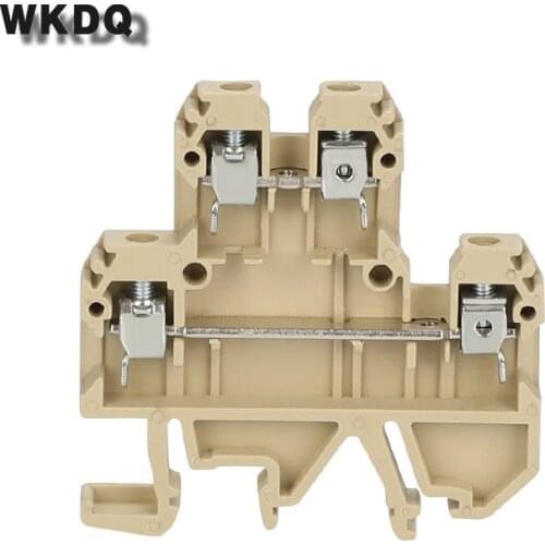 10pcs DK 4Q/35 Equivalent to WEIDMULLER Double-deck Screw Connection Din Rail Terminal Block Connector