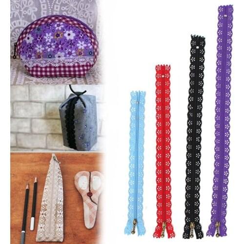 10pcs Nylon Mixed Color Lace Edge Zipper Puller DIY Craft Zip Tailor For Bag Garment Sewing Tool Random Colors