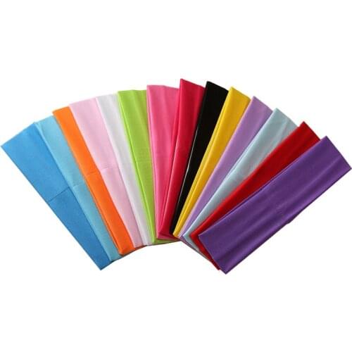 14pcs/set Fashion Sports Headband Wide Elastic Yoga Hair Bands Fitness Running Headwear Women Gril Hairband Sweatband