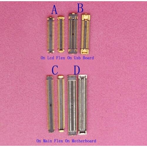 10pcs Lcd Display Screen Flex FPC Connector For Samsung Galaxy A8 2015 A8000 A800 J7 J5 2016 J710 J510 J7108 Plug On Board 40pin