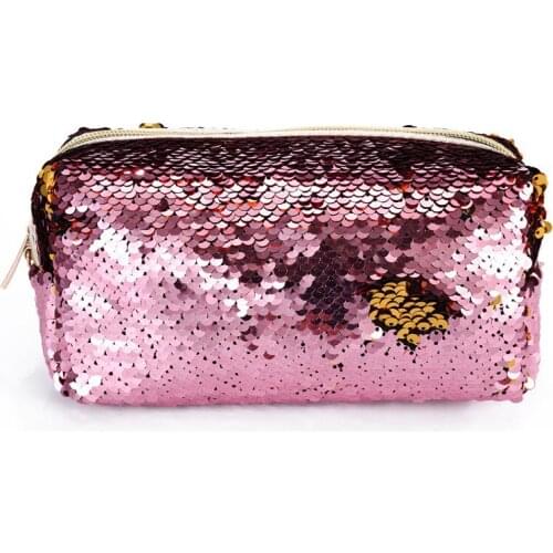 20PCS / LOT Fashion Women Handbag Storage Bag Zipper Makeup Bag Student Sequin Pencil Bag Ladies' Zero Purse