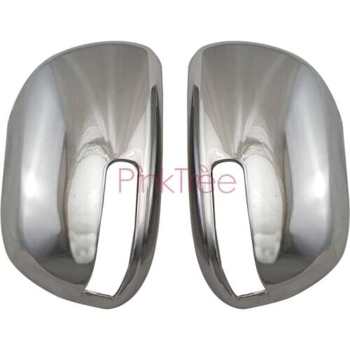 2012 AccessoriesFor Toyota Hilux Vigo Chrome Side Wing Review Door Mirror Cover With Hole Car Styling
