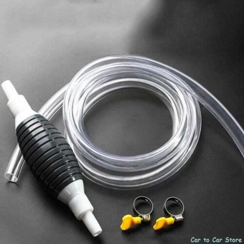 3 in 1 Oil Sucker Car Manual Fuel Tank Suction Hose Oil Pump Anti-static Liquids Portable PVC Car Siphon for Fuel Diesel