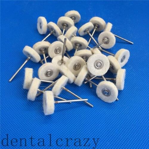 30pcs /bag Dental Lab Wool Polishing Buffing Wheels Brushes Burs For Rotary Tools Dentist tool