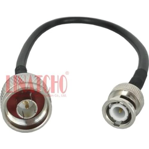 30cm RG58 Coaxial BNC Male to N Male Two Way Radio Repeater Duplexer RF Jumper Cable