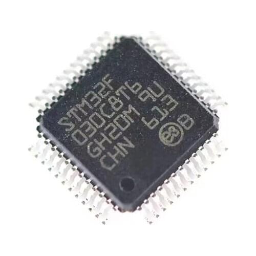 5PCS 100% new stm32f030c8t6 LQFP48 microcontroller 64KB flash memory 48 MHz CPU Arm Cortex-M0 value line MCU