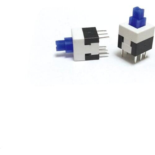 50pcs 8*8mm non self locking push button double lockness switch 6 pins DIY electric accessories