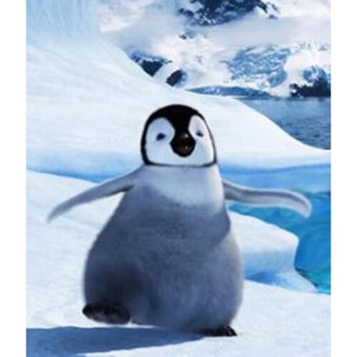 5D DIY Diamond Painting Animal Painting Square Round Diamond Cute Penguin Picture Cross Stitch Mosaic Home Decoration WG2772