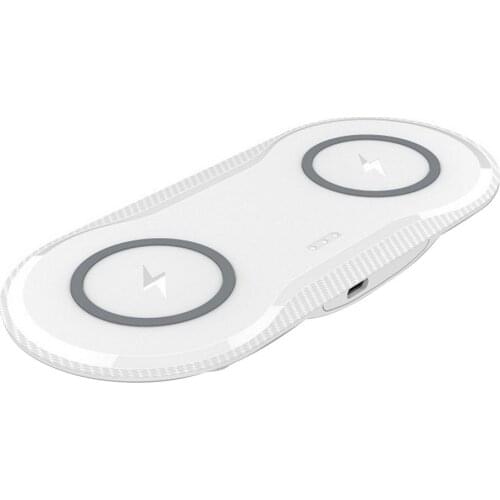 Wireless Charger Pad For Phone Support Two Phone 10W Wireless Portable Fast Chargers For Home Or Travel