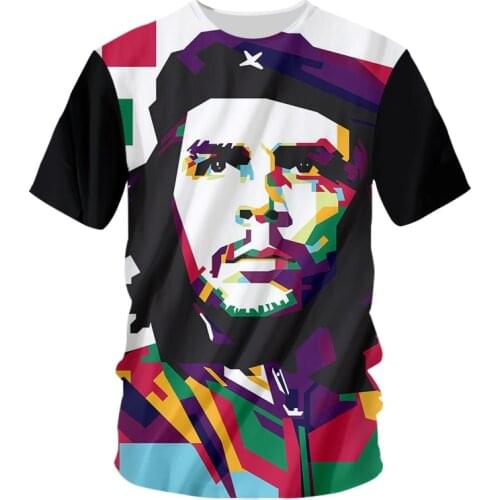 IFPD EU Size Cuba Che Guevara Print Mens T-shirt Casual O-neck Men TShirt Summer Cool Short Sleeve Clothing Streetwear Harajuku