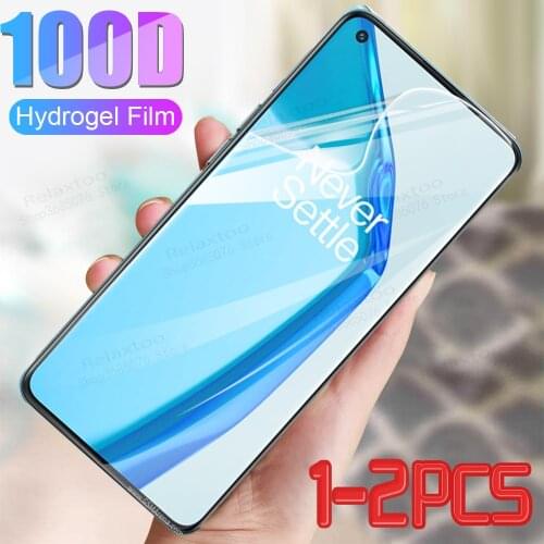 1-2Pcs For OnePlus 9 Pro Soft screen protector one plus 9 1+9 9R 9r r9 oneplus9r oneplus9pro 9pro Case hydrogel oneplus9 films