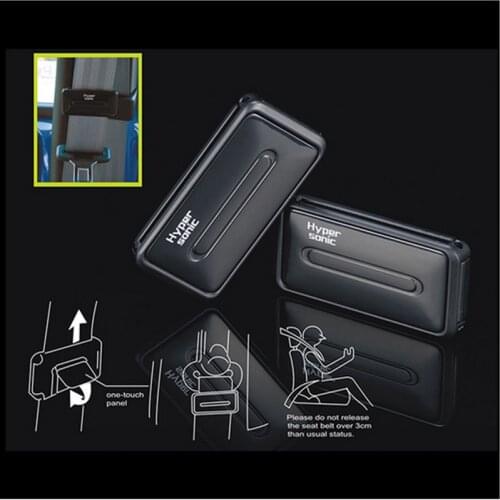 Hypersonic New! One Touch Release Safety Plastic Seat Belt Clip Black Seat belt Stopper For Car Truck Accessories HP-2557