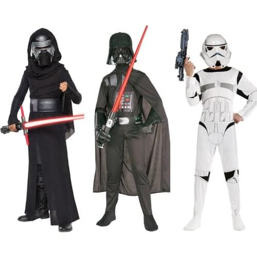 Star Wars Cosplay costumes The Rise of Skywalker Darth Vader Cosplay Jedi uniforms Costume for kids boys Halloween Carnival