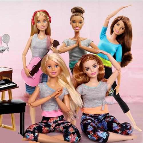 Original Barbie Dolls Made To Move Yoga Joint 18 Inch Body Baby Dolls for Girls Brinquedos Kids Toys for Children Juguetes Gifts