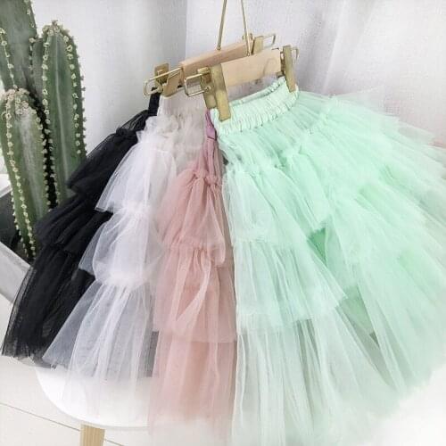 Summer Toddler Girl Skirts Fashion Korean Mesh Tutu Skirt for Girl 2 3 4 5 6 Y Baby Kids Skirt for Dance High Quality Girl Skirt
