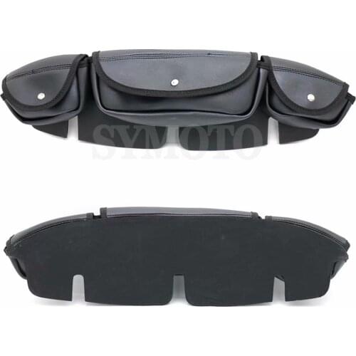 Motorcycle bag For Harley Touring Electra Street Glide Windshield Bag Saddle 3-Pockets Fairing for Harley 1996-2013
