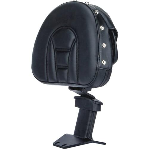 Motorcycle Black Adjustable Plug In Front Driver Rider Backrest Kit for Honda Goldwing GL1800 1800 2018-2020