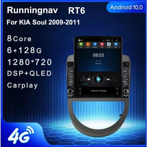 9.7" Android 10.1 For KIA Soul 2009-2011 Tesla Type Car Radio Multimedia Video Player Navigation GPS RDS no dvd