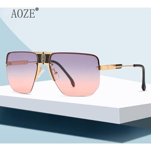 NEW Metal Sunglasses For Men And Women Big-framed Sunglasses Europe And America Street Photography Style 2021 MulticolorGlasses