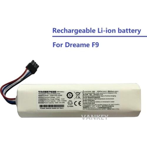 New Rechargeable Li-ion Battery for Dreame F9 Robot Vacuum Cleaner Spare Parts Power Supply Accessories
