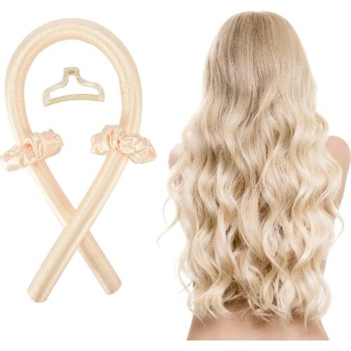 Heatless Curling Rod Headband No Heat Curls Silk Ribbon Hair Rollers Sleeping Soft Headband Hair Curlers DIY Hair Styling Tools