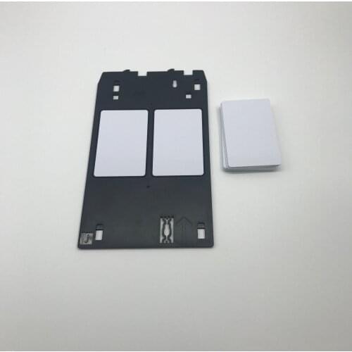 20pcs PVC ID Card + J type PVC ID Card Tray For Canon iP7240 iP7250 iP7270 MG7510 MG7520 MG7540 MG7550 MG7770 MX922 MX923