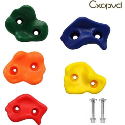 Multi-Colored Kids&Adults Rock Climbing Holds Climbing Rocks for Outdoor Indoor Home Playground DIY Climbing Wall Grip Kits